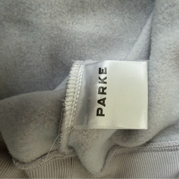💜RARE💜 PARKE 2026 Valentines Varsity Mockneck Lavender+White size small medium - Picture 9 of 11